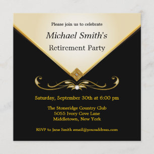 Convites de Evento Especial Elegantes Marfim Doura