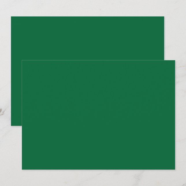 Convites de Evento Minimalistas Esmeralda Luxuosos (Frente/Verso)