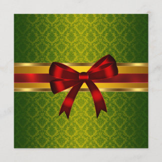 Convites de Feriado para Damask