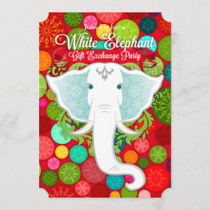 Convites de Feriado Personalizado de Elefante Bran
