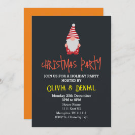 Convites de Férias de Natal para Papais noeis Gnom