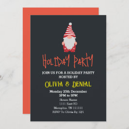 Convites de Férias de Natal para Papais noeis Gnom