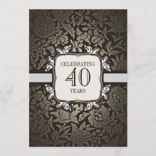convites de festa de aniversário de 40 anos de cas