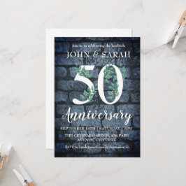 convites de festa de aniversário de 50 anos florai