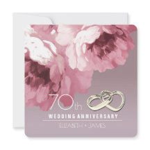 Convites de festa de aniversário de 70 anos de cas