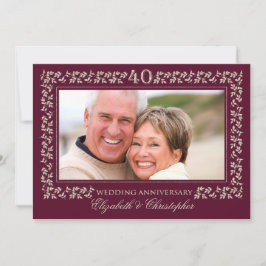 Convites de festa de aniversário de casamento de 4