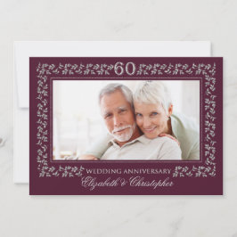 Convites de festa de aniversário de casamento de 6