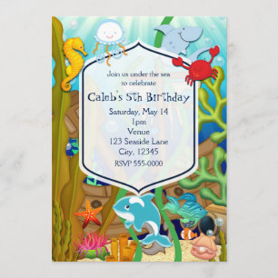 Convites de festa de aniversário infantil Divertid