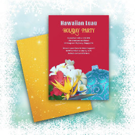 Convites de Festa de Férias com Luau Havaiano