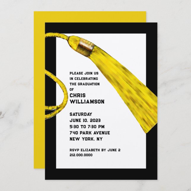 Convites de Festa de Formatura  (Frente/Verso)