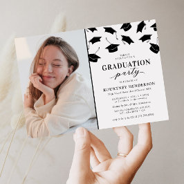Convites de Festa de Formatura com Foto Simples