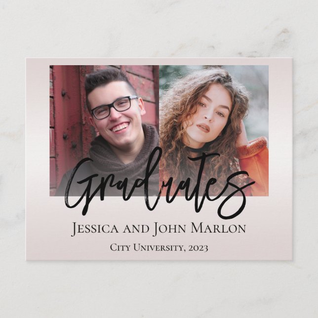 Convites de Festa de formatura Dupla (Frente)