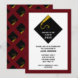 Convites de Festa de Formatura Marrom