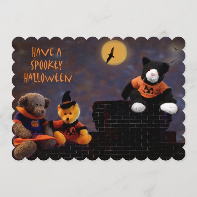 Convites de Festa de Halloween (Frente)