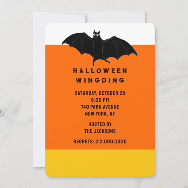 Convites de Festa de Halloween (Frente)