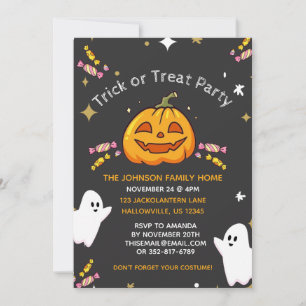 Convites de Festa de Halloween Personalizados para