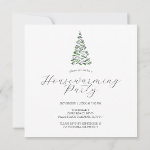 Convites de Festa de Inauguração de Casa Natal Mod