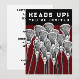 Convites de Festa de Lacrosse