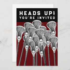 Convites de Festa de Lacrosse