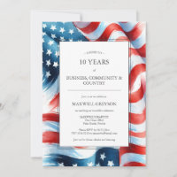 Convites de Festa de Promoção Bandeira Americana P