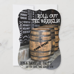 CONVITES DE FESTA DE SOLTEIRO COM WHISKEY BOURBON