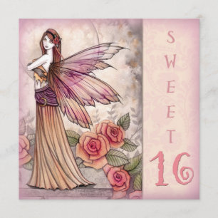 Convites de festa de Sweet Sixteen de fada