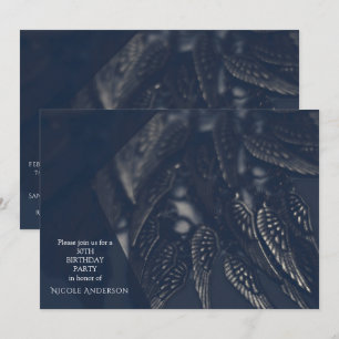 Convites de festa Glam gótico Asas de Anjo Negro