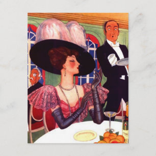 Convites de festa para noite das senhoras elegante