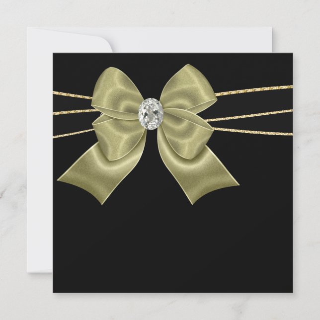 Convites de Festa para Todas as Ocasiões Preto Dou (Frente)