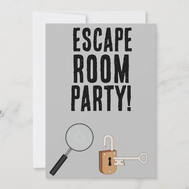 Convites de Festa Personalizados para QUARTO DE FU (Frente)