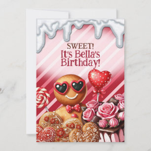 Convites de Festa Tema Doces do País dos Doces