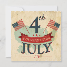 Convites de festas americanos de 4 de julho