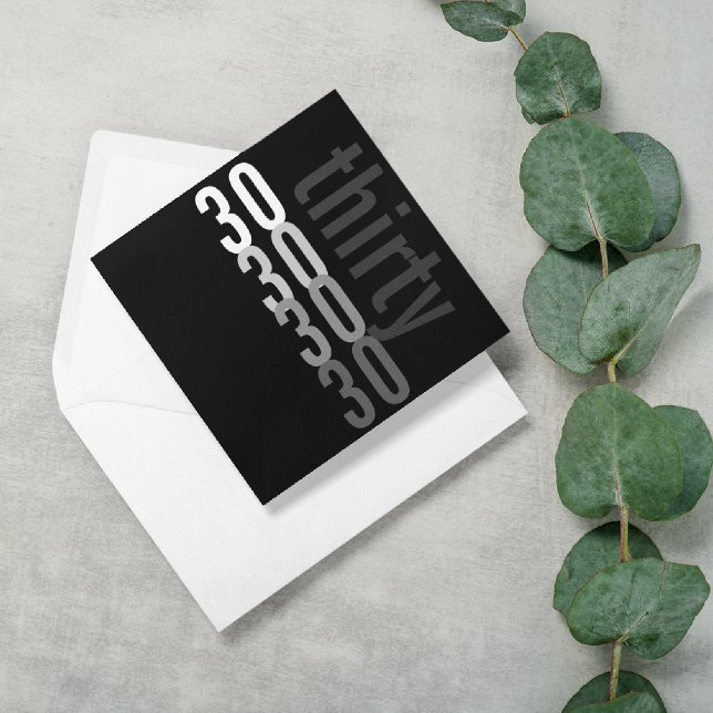 Convites de festas aniversário de 30 anos (Criador carregado)
