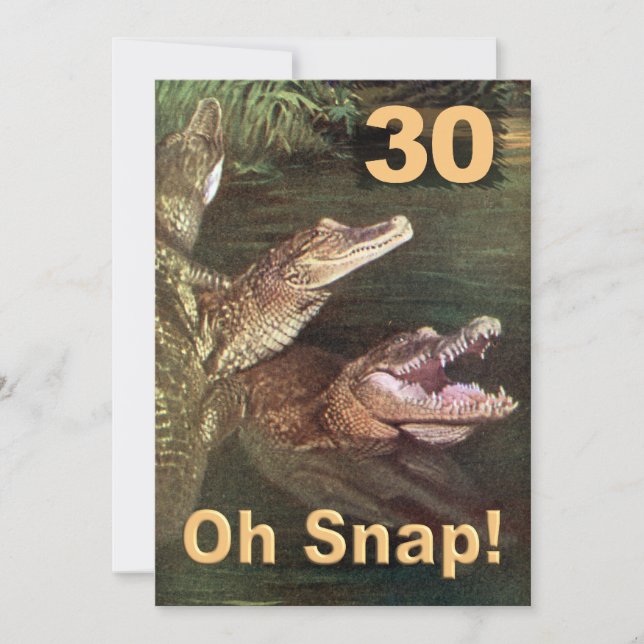 Convites de festas aniversário de 30 anos engraçad (Frente)