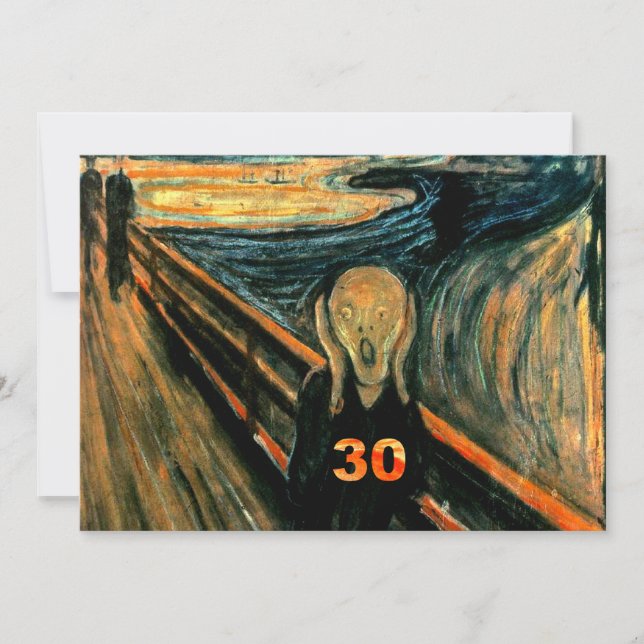 Convites de festas aniversário de 30 anos engraçad (Frente)