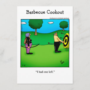 Convites de festas Barbecue Engraçados "Espectickl