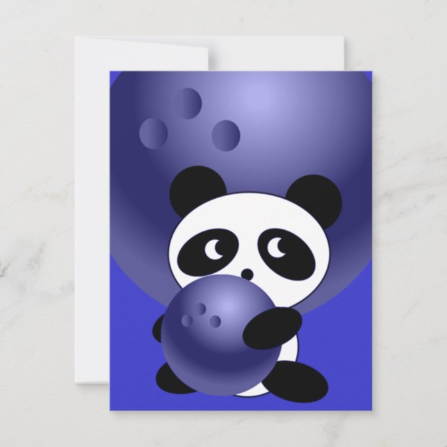 Convites de festas Boliches personalizáveis (Frente)