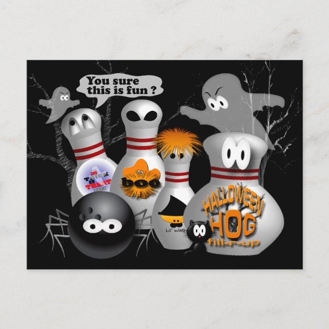 Convites de festas boliches personalizáveis (Frente)