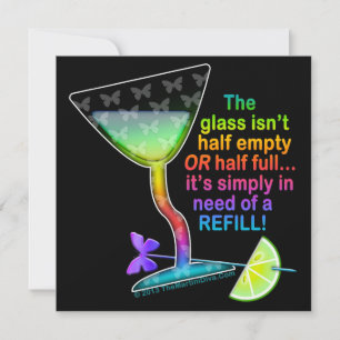 CONVITES DE FESTAS COCKTAIL - METADE DE CHEIO DE V