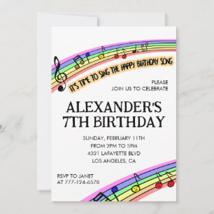 Convites de festas coloridos primitivos do arco-ír