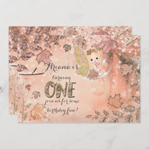 Convites de festas da fada da queda do inverno das