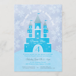 Convites de festas da Princesa da Wonderland Winte