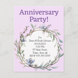 Convites de festas de aniversário