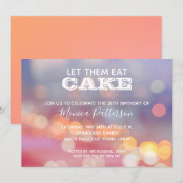 Convites de festas de aniversários coloridos