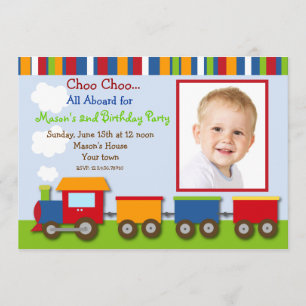 Convites de festas de aniversários da foto do tre