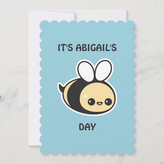 Convites de festas de aniversários de abelhão (Frente)