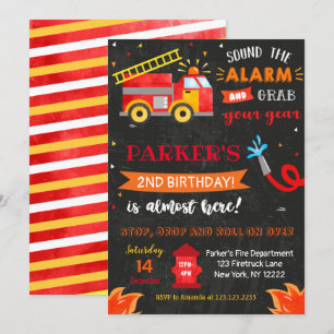 Convites de festas de aniversários de caminhão