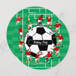 Convites de festas de aniversários De Jogadores De