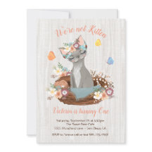 Convites de festas de aniversários de Kitten Doce