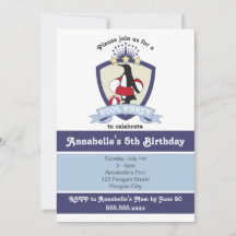 Convites de festas de aniversários de Piscina para